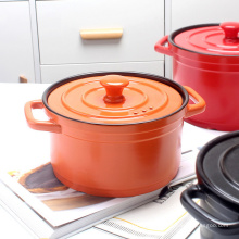 Classic Ancestral Durable Colorful Ceramics Enamel Casserole Pot Dutch Oven  For Kitchen Cooking